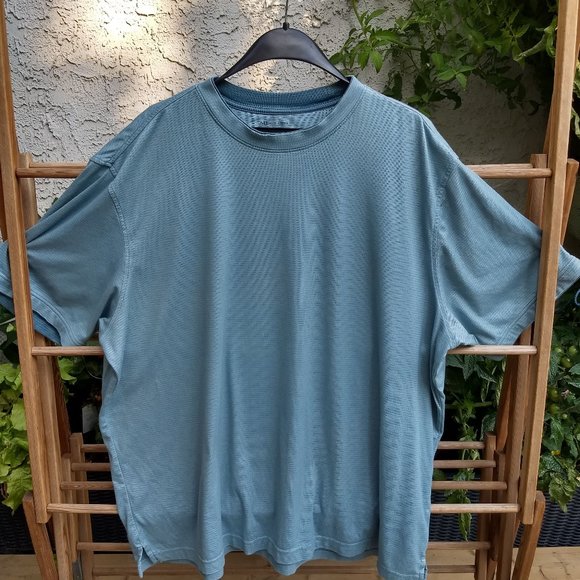 light slate blue grey athletic sportwear t shirt tee - Picture 1 of 8